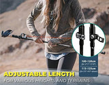 Trekology Trek-Z Collapsible Hiking & Trekking Poles - Balance Support for Seniors, Women, and Men, 2pc Per Set