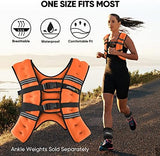 APEXUP Weighted Vest with 5lbs/10lbs/15lbs/20lbs/25lbs/30lbs Weights and Reflective Stripe, Weight Vest Men Women for Workout, Strength Training, Running