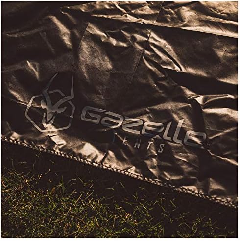 Gazelle Tents™, G5 5-Sided Gazebo Footprint, 300D, Waterproof Ground Tarp, 5 Tack Down Stakes, GA107