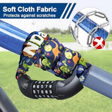 NDakter Bike Chain Lock, 5 Digit Combination Heavy Duty Anti Theft Bicycle Chain Lock,2.62/3.2/4.27/5/6Ft Long Security Resettable Bike Locks for Bike, Bicycle, Scooter, Door, Gate, Fence-4/6mm Thick
