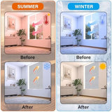 winemana Window Insulation Roll, 48IN x 10FT Reflective Heat Shield Bubble Film, Double-Sided Aluminum Foil Insulation, Weatherproof Garage Door Cover for Windows, RV, Basement, Winter & Summer