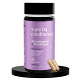 MINDHONEY | SYNC 60 Count, Premium All-in-One Adaptogenic Supplement | Relaxation, Mood Balance, Stress | Magnesium, Ashwagandha, Nootropics, Adaptogens, Minerals & Vitamins