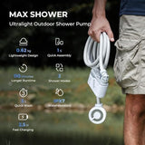 FLEXTAILGEAR MAX Shower Portable Shower for Camping, Rechargeable Outdoor Camping Shower, Portable Shower Pump with USB-C,Shower Pump for Hiking, Car wash, Pet Cleaning, Beach Vacations