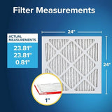 Filtrete 24x24x1 AC Furnace Air Filter, MERV 11, MPR 1000, Micro Allergen Defense, 3-Month Pleated 1-Inch Electrostatic Air Cleaning Filter, 4 Pack (Actual Size 4-Pack 23.69x23.69x0.81 in)