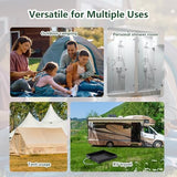 Portable Shower Pan, 41" x 41" x 5" Foldable Shower Base & Basin Floor with Detachable Drain Pipe, Ideal for RV, Outdoor,Indoor Shower Stall Enclosures