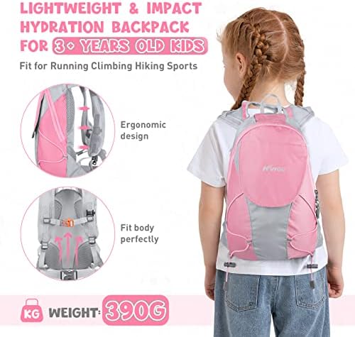 Hydration Pack for Kids Hydration Backpack with 1.5L Hydration Bladder Lightweight Insulated Water Pack for Hiking Biking Climbing Running