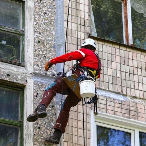 Braided Polyester Arborist Rigging Rope (3/8 inch X 100 feet) High Strength Outdoor Rope for Tree Climbing Hiking Camping Swing, Black