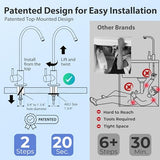 iSpring RCC7AK-BLK, NSF/ANSI 58 Certified Alkaline 6-Stage Reverse Osmosis System pH+ Remineralization RO Under Sink System with Stylish Black RO Faucet Easy Top-Mounted Faucet Design with U.S. Patent