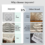 10x10x1 Furnace Air Filter MERV 8 MPR 600 FPR 5 HVAC Pleated Filters for Home Office 6-Pack (Actual Size: 9.81x9.81x0.81 inch)