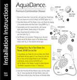 AquaDance 7" Premium High Pressure 3-Way Rainfall Combo with Stainless Steel Hose – Enjoy Luxurious 6-setting Rain Shower Head and Hand Held Shower Separately or Together – Oil Rubbed Bronze Finish