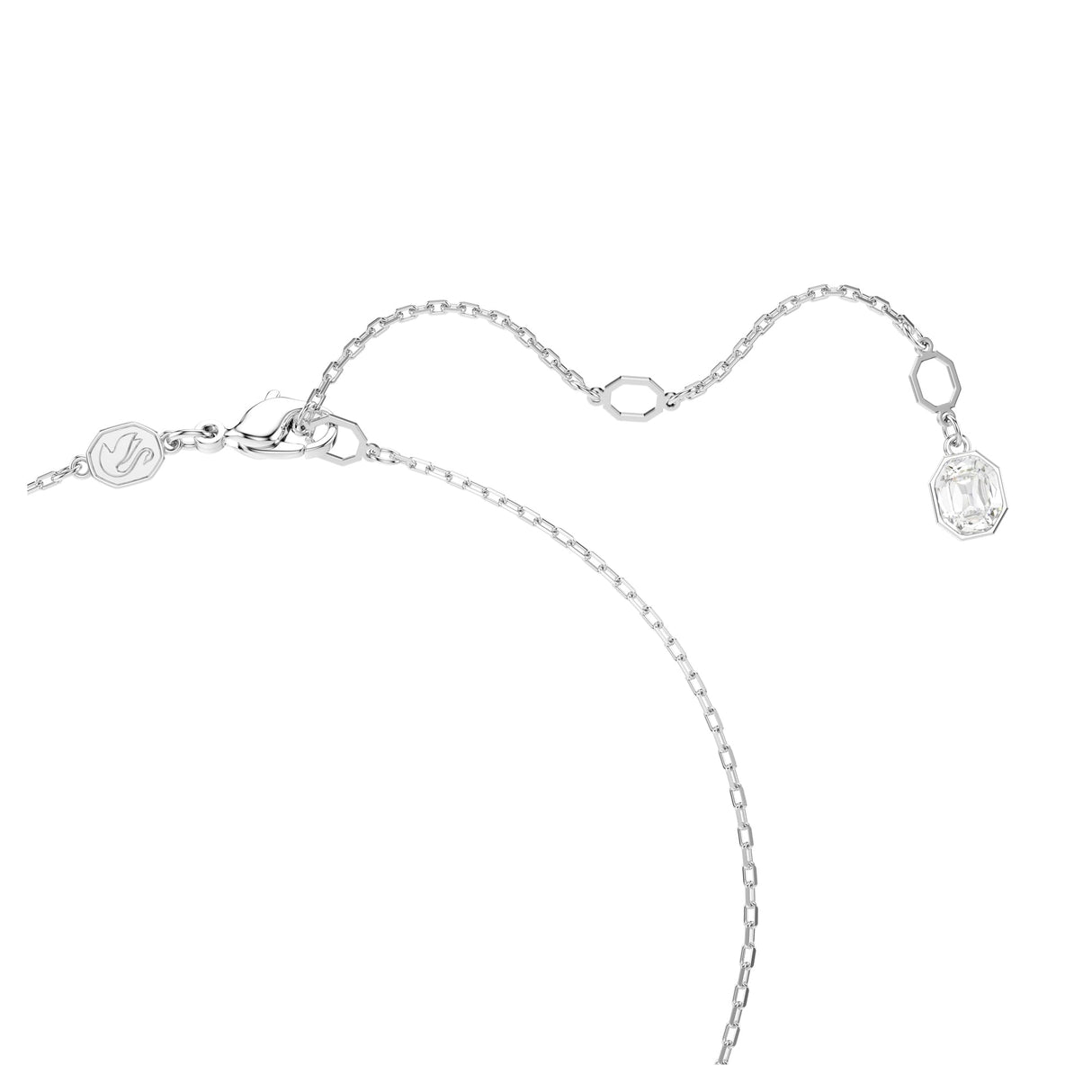 Swarovski Constella Pendant, Pavé, Round Cut, Clear, Rhodium Finished