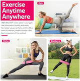 WALITO Resistance Bands for Legs and Butt, Fabric Exercise Loop Bands Yoga, Pilates, Rehab, Fitness and Home Workout, Strength Bands for Booty