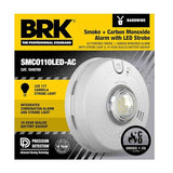 First Alert BRK Hardwire Combination Smoke & Carbon Monoxide Alarm with LED Strobe & 10-Year Battery Backup, 1-Pack