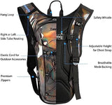Reflective Hydration Backpack, Hydration Pack - Water Backpack with 2L/3L Hydration Bladder, Essential for Festivals - Rave Hydration Pack for Hiking, Running, Cycling, and Festivals