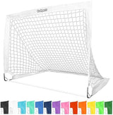 GoSports Portable Soccer Goals for Kids - 13 Color Options - Choose 4 x 3 ft or 6 x 4 ft - Team Tone Pop Up Nets for Backyard