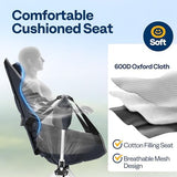 VIVOHOME Hammock Camping Chair, Portable Outdoor Swinging Rocking Chairs for Adults with Adjustable Pillow, Back and Height for Travelling, Backyard, Patio, Supports 400 lbs, 600D Breathable Mesh