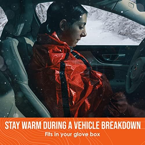 Go Time Gear Life Bivy Emergency Survival Sleeping Bag Thermal Bivy - Use as Emergency Bivy Sack, Survival Sleeping Bag, Mylar Emergency Blanket