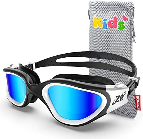 ZIONOR Kids Swim Goggles, G1 MINI UV Protection Anti-Fog Polarized Swimming Goggles for Age 6-14