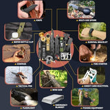 Gifts for Men Him Dad, Survival Kits and Equipment 14 Pcs, Christmas Stocking Stuffers, Anniversary Birthday Gifts for Husband Boyfriend Guy, Camping Essentials, Cool Gadgets for Men