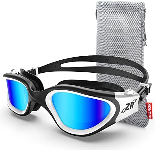 ZIONOR G1 Polarized Swimming Goggles for Unisex Adult Women Anti Fog 100% Anti UV Diving Goggles