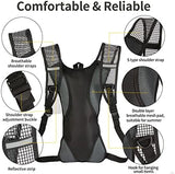 Hydration Pack Backpack, Water Backpack with 2L Bladder, for Hiking, Insulated Suitable Cycling, Running, Rock Climbing and Other Outdoor Activities, black
