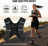 APEXUP Weighted Vest with 5lbs/10lbs/15lbs/20lbs/25lbs/30lbs Weights and Reflective Stripe, Weight Vest Men Women for Workout, Strength Training, Running