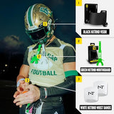 Nxtrnd Two Football Mouth Guard, Football Mouthpiece with Strap, Fits Adult & Youth (Green)