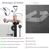 Resistance Bands for Working Out, Physical Therapy Bands, Latex Free Elastic and Exercise Bands Set for Stretching, Suitable for Rehab, Yoga, Pilates, Gym, Home Exercise