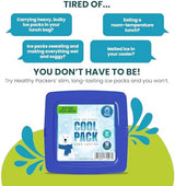 Ice Packs for Lunch Bags - Freezer Packs - Original Cool Pack | Slim & Long-Lasting Reusable Ice Pack for Lunch Box and Cooler Bag (Set of 10)