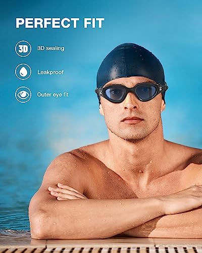 ZIONOR Swim Goggles, G1 SE Swimming Goggles Anti-Fog for Adult Men Women