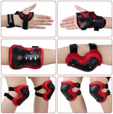 BOSONER Kids/Youth Knee Pad Elbow Pads Guards Protective Gear Set for Roller Skates Cycling BMX Bike Skateboard Inline Skatings Scooter Riding Sports