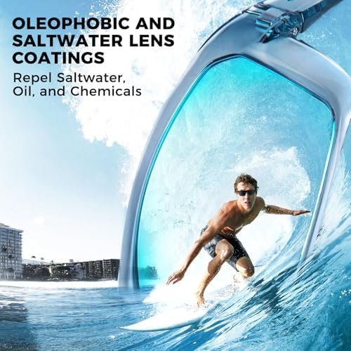 KastKing Huzzah Polarized Sport Sunglasses for Men and Women, Ideal for Driving Fishing Cycling and Running,UV Protection