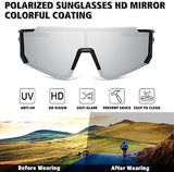 STORYCOAST Polarized Sports Sunglasses for Men Women,Driving Fishing Cycling Mountain Bike Sunglasses UV400 Protection