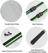 RESTCLOUD Fishing Landing Net with Telescoping Pole Handle, Fishing net Freshwater for Kids Men Women, Extend to 40-63 Inches