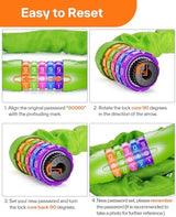 Sportneer Bike Lock: 5 Digit Combination High Security Anti Theft Bike Chain Lock - 3.2/3.6/4ft Heavy Duty Keyless Bicycle Lock for Bike, Motorcycle, Scooter, Door & Gate - 4/6mm Thick, Easy to Use