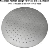 NearMoon Rain Shower Head, Ultra-Thin Design-Pressure Boosting, Awesome Some Experience, High Flow Stainless Steel Rainfall Head (12 Inch, Brushed Nickel)