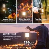 2 Pack Camping Lantern,Led Camping Lanterns,5000mAh Rechargeable Battery Emergency Lights for Power Outages,3 Colors,IPX4 Waterproof Portable Flashlight Camping Tent Light for Home or Hurricane Hiking