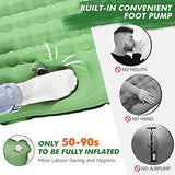 HiiPeak Sleeping Pad - Ultralight Inflatable Sleeping Mat with Built-in Foot Pump, Durable Compact Waterproof Camping Air Mattress for Camping, Backpacking, Hiking, Tent Trap Traveling