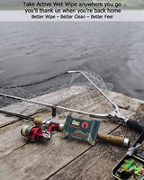 COMBAT WIPES Commando Black, Unscented Camouflage Wet Wipes | Thick, Ultralight, Biodegradable, Heavy Duty Cleansing Cloths for Camping, Military, Hunting & Backpacking (2 Pack)