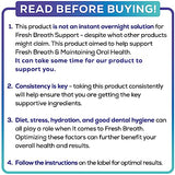 Oral Probiotics & Tongue Scraper for Bad Breath Support, Oral Health Maintenance, Fresh Breath Aid - 6 Probiotic Strains W/BLIS M18 - Supportive Oral Probiotic - 60 Chewable Tablets - Mint Flavored