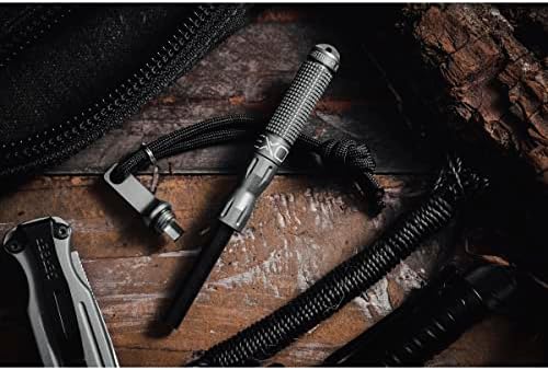 Exotac nanoSTRIKER XL Self Contained Ferrocerium Fire-Starter with Stainless Steel and Tungsten Carbide Striker, Waterproof 1/4 in. Ferro Rod Produces Up To 3,000 Fire-Starting Strikes