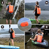 MARCHWAY Floating Waterproof Dry Bag Backpack 5L/10L/20L/30L/40L, Roll Top Sack Keeps Gear Dry for Kayaking, Rafting, Boating, Swimming, Camping, Hiking, Beach, Fishing