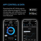 AC Infinity AIRTAP T6 Bronze, Register Booster Fan for 6” x 10” Register Holes, Improves Heating & Cooling Vents, Quiet 10-Speeds, Bluetooth App Control Data Alerts