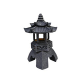 YLSMILE Solar Pagoda Lantern Garden Statue: Japanese Zen Lantern Garden Decor-LED Figurine Lamp Pagoda Statue Figurine for Home Table Outdoor Decor