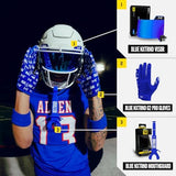 Nxtrnd Two Football Mouth Guard, Football Mouthpiece with Strap, Fits Adult & Youth (Blue)