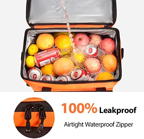 Maelstrom Soft Cooler Bag,Collapsible Soft Sided Cooler,24/30/60/75 Cans Beach Cooler,Ice Chest,Large Leakproof Camping Cooler,Portable Travel Cooler for Grocery Shopping,Camping,Road Trips