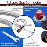 ARC Advanced Royal Champion ARC Propane Burner, 200,000 BTU Propane Stove with 0-20 PSI Regulator, Outdoor Burners for Cooking Gas Burner Gas Cooker Single Burner for Outdoor Cooking