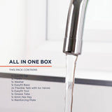 Bristan Echo Easy Fit Kitchen Sink Lever Handles Tall Swivel Spout Mixer Tap Faucet Chrome Plated (EC SNK EF C)