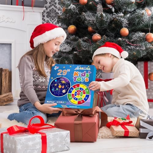 BooTaa 29" Large Dart Board for Kids, Kids Dart Board with Sticky Balls, Boys Toys, Indoor/Sport Outdoor Fun Party Play Game Toys, Birthday Gifts for 3 4 5 6 7 8 9 10 11 12 Year Old Boys Girls