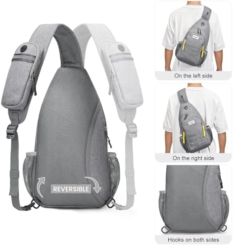 G4Free Sling Bag RFID Blocking Crossbody Backpack Travel Chest Bag Hiking Daypack for Women Men Outdoor Sports